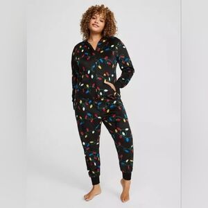 NWT Torrid Fleece Pom Ears Lounge Onesie- Size 3x/4x